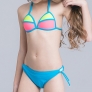 patchwork color swimwear swimsuit for little girl