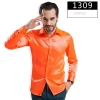 color 9fashion casual Imitation silk men shirt