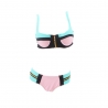 color 4classic wrapped patchwork women bikini swimwear