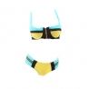 color 6classic wrapped patchwork women bikini swimwear