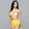 color 1fashion separating button spring spa two-piece women swimwear swimsuit
