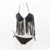 blackfashion sexy bikini tassel  swimear