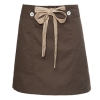 short coffee apronbutton belt short apron