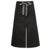 split black apronbutton belt short apron