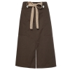 split coffee apronbutton belt short apron