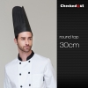 30 cm round topblack round top paper disposable chef hat whlesale