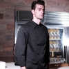 black chef coatfall fashion upgraded quality restaurant dish KFC fast food chef jacket coat
