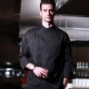 black coatfashion overlap Closure upgraded chef coat chef jacket
