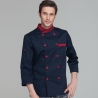 men chef coat navysimple classic fashion design double breasted chef coat for restaurant