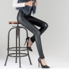 color 4winter warm breathable fleece leather women pant legging