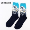 color 3fashion famous painting art printing socks cotton socks men socks women socks