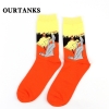 color 11fashion famous painting art printing socks cotton socks men socks women socks