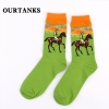 color 14fashion famous painting art printing socks cotton socks men socks women socks
