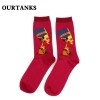 color 16fashion famous painting art printing socks cotton socks men socks women socks