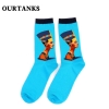 color 18fashion famous painting art printing socks cotton socks men socks women socks