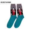 color 20fashion famous painting art printing socks cotton socks men socks women socks