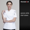 short sleeve white women designEurope style kitchen chef long sleeve uniforms fall design