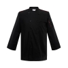 unisex black chef coatcasual classic double breasted long sleeve chef blouse uniform