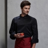 unisex black coatfashion invisible button chef uniform coat bread shop uniform