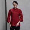unisex winefashion invisible button chef uniform coat bread shop uniform