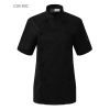 unisex black  coatshort sleeve summer candy clothing button chef uniform chef jacket