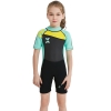 color 12018 fashion short sleeve girl children swimwear wetsuit sailing suit