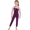 color 1long sleeve anti UV slim fit children boy  wetsuit swimming suit