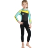 color 2long sleeve anti UV slim fit children boy  wetsuit swimming suit