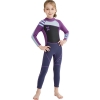 color 3long sleeve anti UV slim fit children boy  wetsuit swimming suit