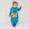 color 4cartoon printing lion baby romper kid clothes