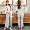 Light Graycasual loose comfortable pregnant women pant maternity jumpsuit