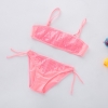 color 2fashion Sequins little girl kid swimwear bikini two piece set