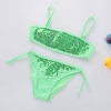 color 4fashion Sequins little girl kid swimwear bikini two piece set