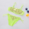 color 5fashion Sequins little girl kid swimwear bikini two piece set