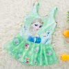 color 22020 new  Frozen character print little girl teen swimwear