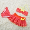 color 2cheap bow dot little girl teen swimwear bikini