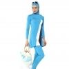 color 2high quality women hooded swimwear burqini Muslim swimsuits