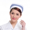 color 7fashion three bar medical store clerk hat nurse doctor  hat uniform