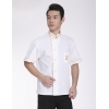 color 2great wall hem printing chef uniform white coat