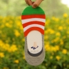color 1casual candy stripes anti creep man sock slipper