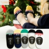 mixed colorcasual candy stripes anti creep man sock slipper