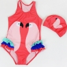color 1lovely one piece swan girl swimwear
