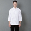 color 2long sleeve invisible button cooking clothes restaurant  chef jacket baker uniform
