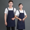 color 12022 fashion high quality Europe desgin denim pub waiter apron cafe halter apron long apron
