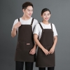 color 22022 fashion high quality Europe desgin denim pub waiter apron cafe halter apron long apron