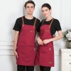 color 32022 France style canvas long halter apron super market vegetable store  pub apron