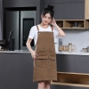 color 22022 upgrade Europe design canvas  fabric baker apron waiter apron household long apron