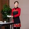 color 1Chinese style dong bei floral printing apron