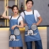 color 12022 Europe upgraded  canvas fabric pocket halter apron cafe water proof apron