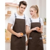 color 32022 simple  breathable fabric restaurant work apron chef halter apron